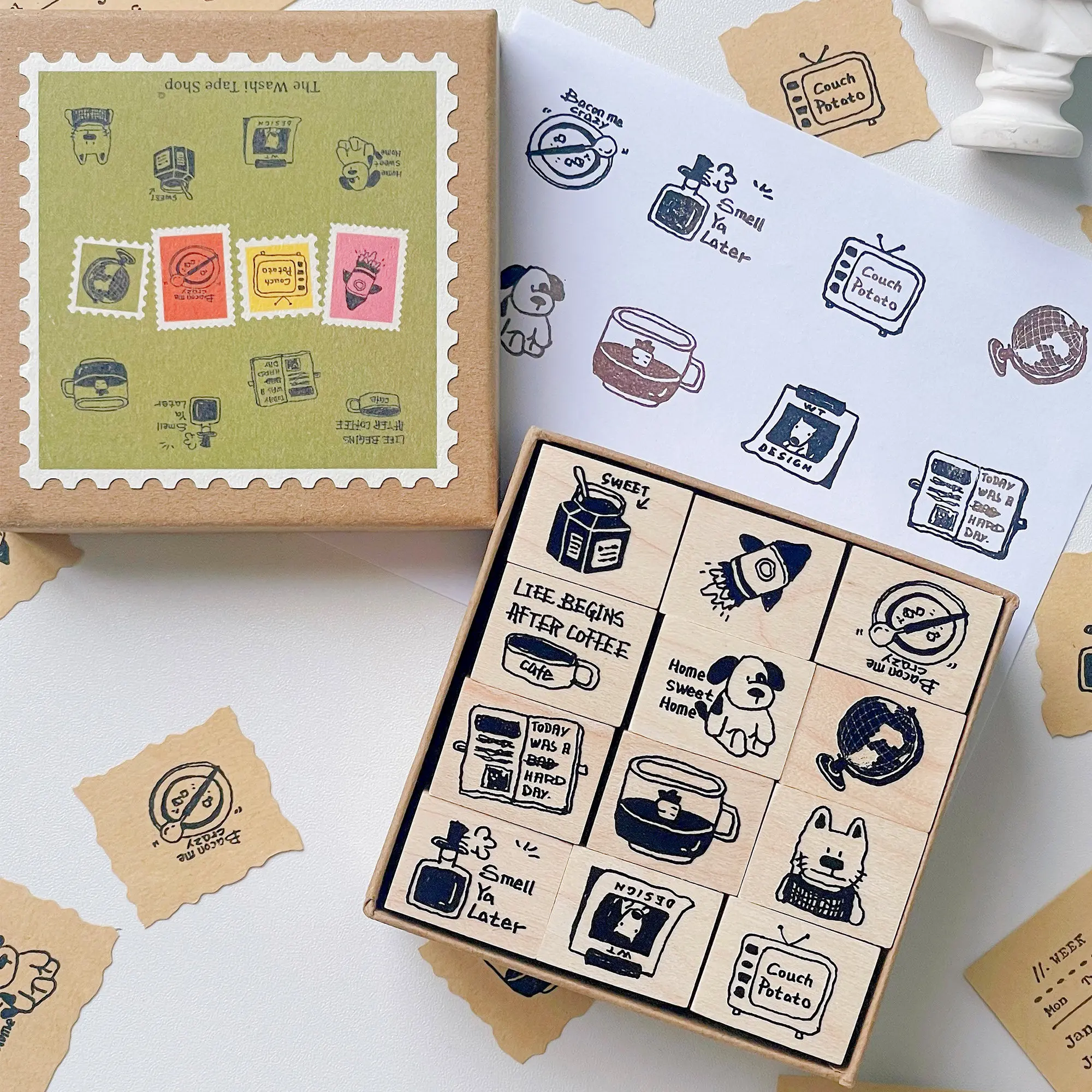 WT Studio Vintage Slowly Dog Coffee Journal Wooden Rubber Stamp for DIY Scrapbooking Photo Album Card Making
WT Studio Vintage Slowly Dog Coffee Journal Wooden Rubber Stamp for DIY Scrapbooking Photo Album Card Making
