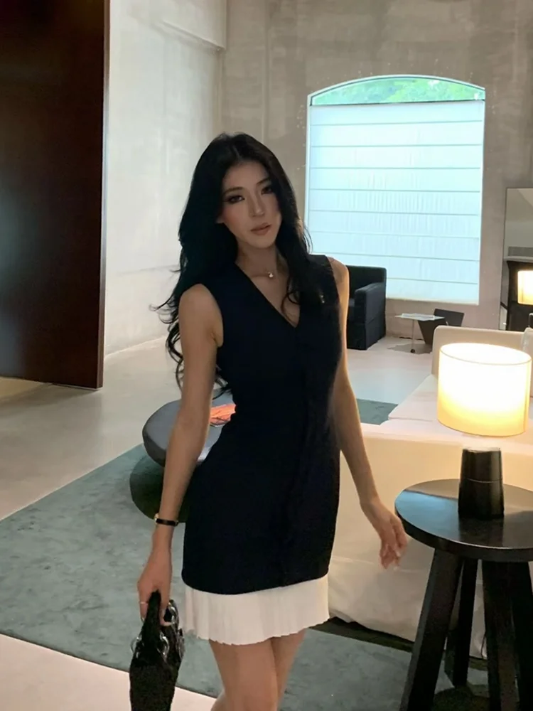 Stazf7 Summer High Waist V-neck Splice Skirt Women's plus Size Retro Money Style Slim Fit City Commute Date Party Ball Skirt
Stazf7 Summer High Waist V-neck Splice Skirt Women's plus Size Retro Money Style Slim Fit City Commute Date Party Ball Skirt