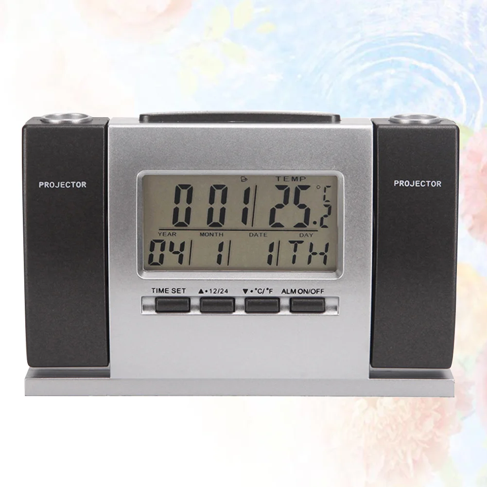 Digital Clock With Double Projection For Time Temperature Clear Lcd Screen Silent Alarm °F/°C 12/24H Display Indoor
Digital Clock With Double Projection For Time Temperature Clear Lcd Screen Silent Alarm °F/°C 12/24H Display Indoor