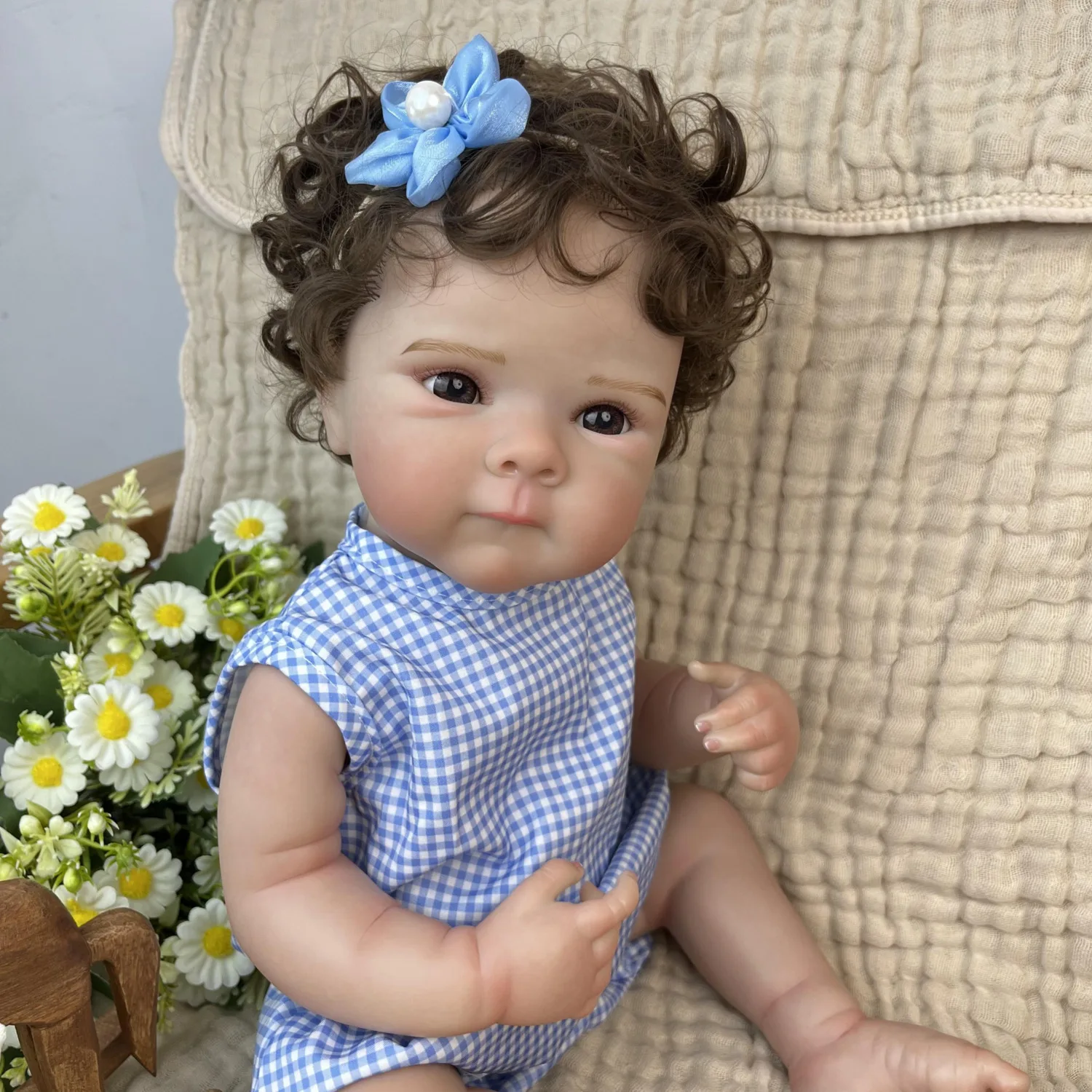 BZDOLL 45cm 18inch Lifelike Reborn Baby Full Vinyl Body Doll for Kids Handmade Sweet Toy Birthday Gift Play House Bedtime Toy
BZDOLL 45cm 18inch Lifelike Reborn Baby Full Vinyl Body Doll for Kids Handmade Sweet Toy Birthday Gift Play House Bedtime Toy