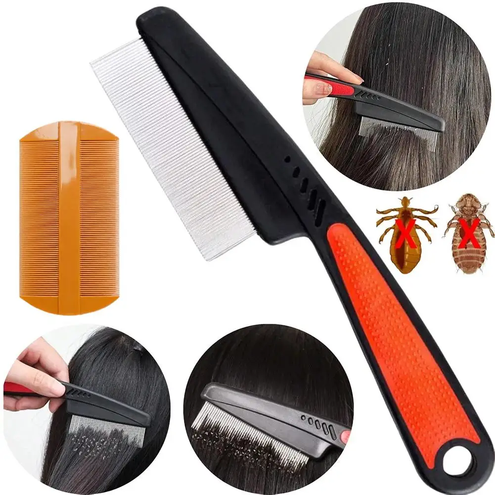 1/2PCS Head Lice Comb Lice Nit Removal Hair Comb Stainless Steel Fine Tooth Comb LiceComb Professional Head Lice Nit Removal
1/2PCS Head Lice Comb Lice Nit Removal Hair Comb Stainless Steel Fine Tooth Comb LiceComb Professional Head Lice Nit Removal