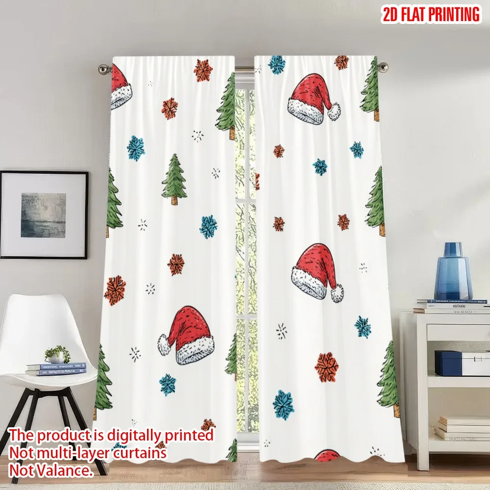 2pcs 2D flat printing Christmas Scene Curtains Christmas Hat Tree Snowflakes Digital Printed Polyester Drapes Family Party for
2pcs 2D flat printing Christmas Scene Curtains Christmas Hat Tree Snowflakes Digital Printed Polyester Drapes Family Party for