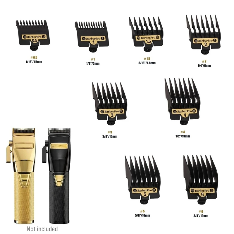 8PACK Premium Clipper Guards for Babyliss Clippers Barberology FX825, FX870, FX880, FX673 Replacement guide combs
8PACK Premium Clipper Guards for Babyliss Clippers Barberology FX825, FX870, FX880, FX673 Replacement guide combs