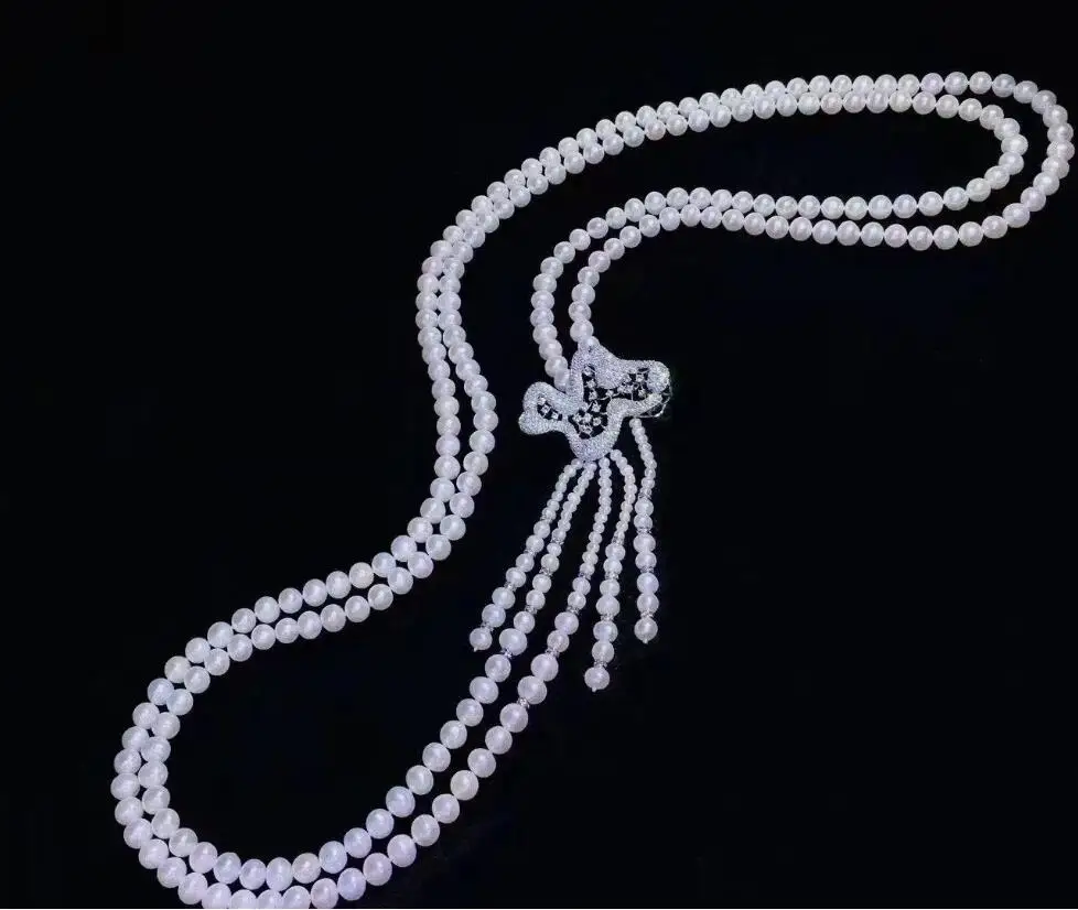 Ожерелье из двойного нити 8-9 мм из натурального белого жемчуга Южных морей 20-22 дюйма
Ожерелье из двойного нити 8-9 мм из натурального белого жемчуга Южных морей 20-22 дюйма