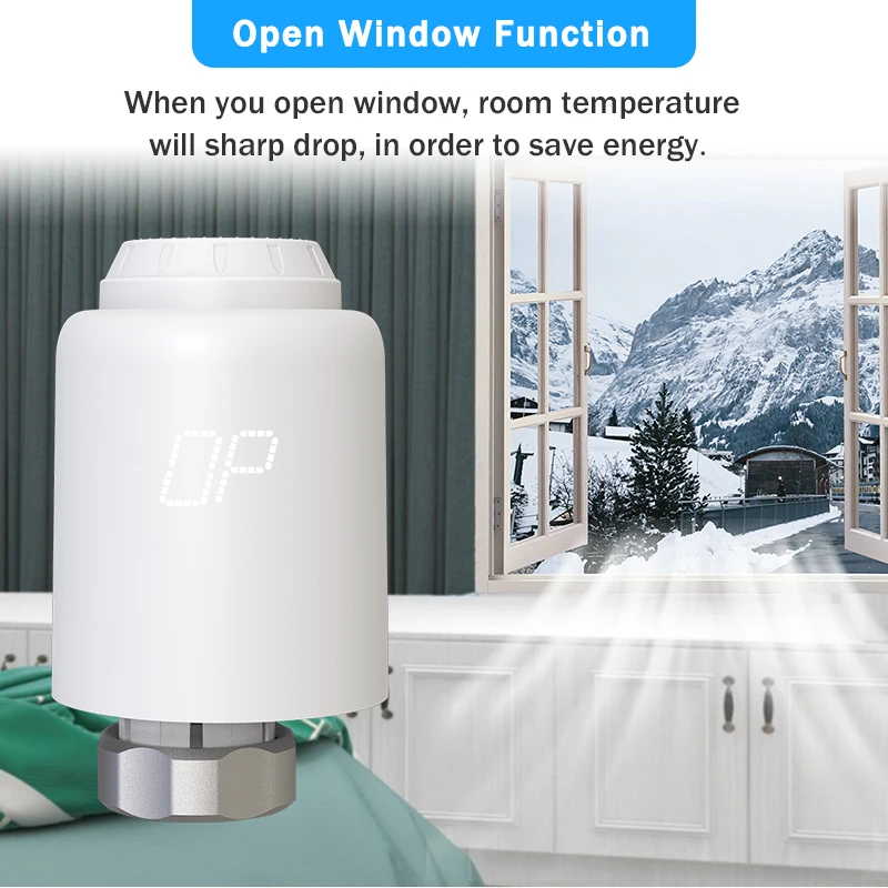 Tuya Smart Home Wifi Thermostatic Valve Radiator Smart TRV Radiator Head Valve Wifi Thermostat Alexa Google Home Smart Life
Tuya Smart Home Wifi Thermostatic Valve Radiator Smart TRV Radiator Head Valve Wifi Thermostat Alexa Google Home Smart Life