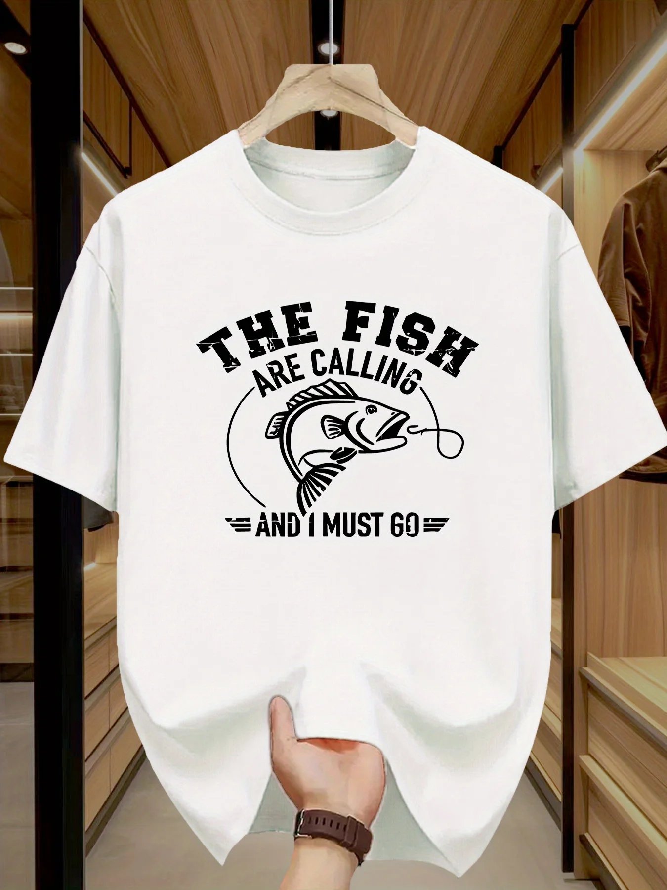 Men's Casual Round Neck Short Sleeve Fish Is Calling Me and I Must Go for The Perfect Choice of Patterned Summer Fishing T-shirt
Men's Casual Round Neck Short Sleeve Fish Is Calling Me and I Must Go for The Perfect Choice of Patterned Summer Fishing T-shirt