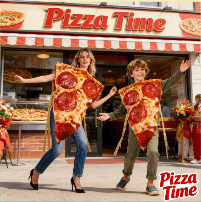 New Pizza Costume Premium Blended Cotton Print Cosplay Party Stage Performance Outfit with Tie Details
New Pizza Costume Premium Blended Cotton Print Cosplay Party Stage Performance Outfit with Tie Details