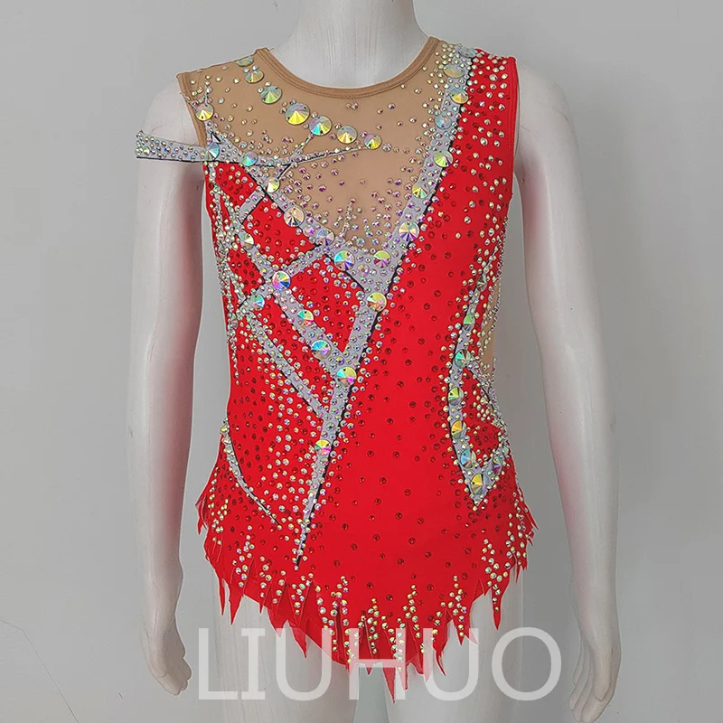 LIUHUO Rhythmic Gymnastics Leotard Competitive Gymnastics Performance Clothing Beautiful Red Leotard
LIUHUO Rhythmic Gymnastics Leotard Competitive Gymnastics Performance Clothing Beautiful Red Leotard