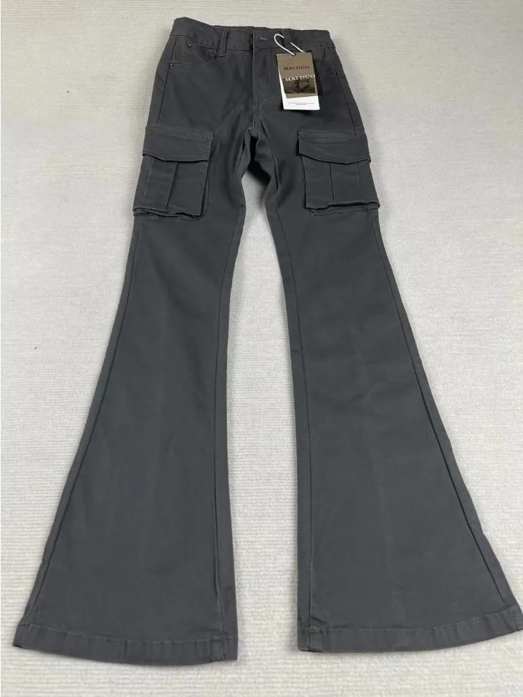 2025 New American Y2k High Street Cargo Pants Women Gray Heavy Duty Multi Pocket Casual Pants Fashion Versatile Flared Trousers
2025 New American Y2k High Street Cargo Pants Women Gray Heavy Duty Multi Pocket Casual Pants Fashion Versatile Flared Trousers