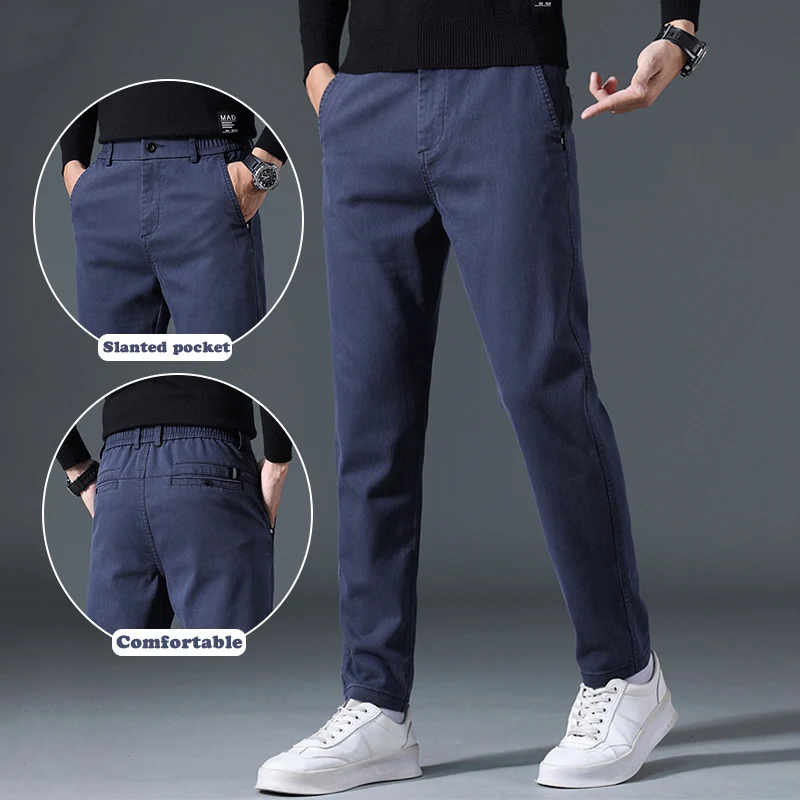 2025 Autumn New Casual Pants Men's Fashion Slim Fit Thick Straight Pants Soft Cotton Retro Style Streetwear Trousers Clothing
2025 Autumn New Casual Pants Men's Fashion Slim Fit Thick Straight Pants Soft Cotton Retro Style Streetwear Trousers Clothing