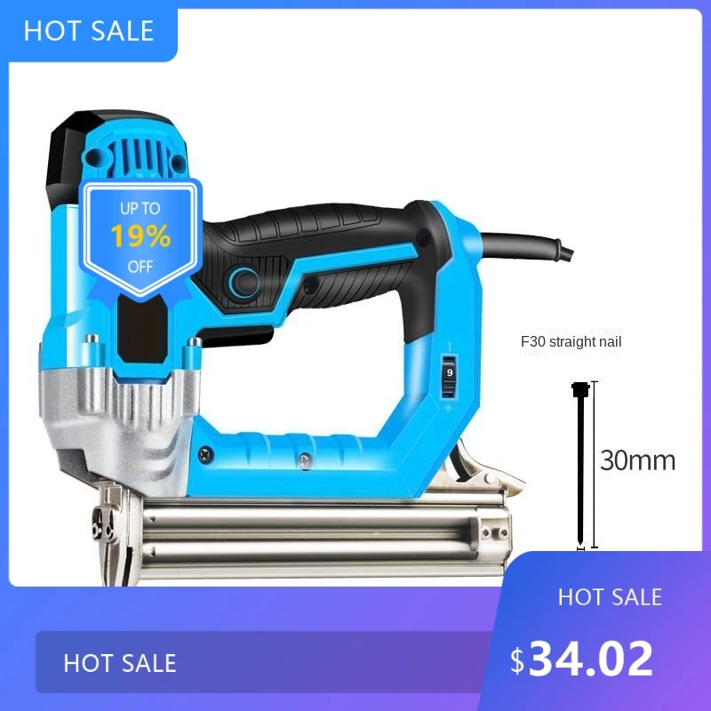 72202300W electric nail gun nail gun straight nail gun pure copper motor code nail grab nail gun F30 woodworking air nail gu 
72202300W electric nail gun nail gun straight nail gun pure copper motor code nail grab nail gun F30 woodworking air nail gu