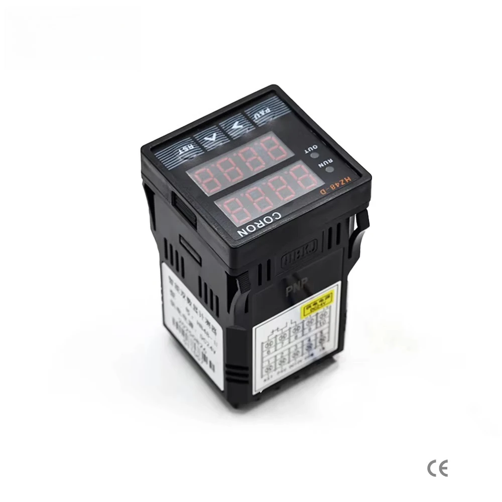 HZ Series Multifunction Counter/Length Meter/Batch Controller 4/6/8 Display 12V/24V Relay, Optical/Proximity Sensor
HZ Series Multifunction Counter/Length Meter/Batch Controller 4/6/8 Display 12V/24V Relay, Optical/Proximity Sensor