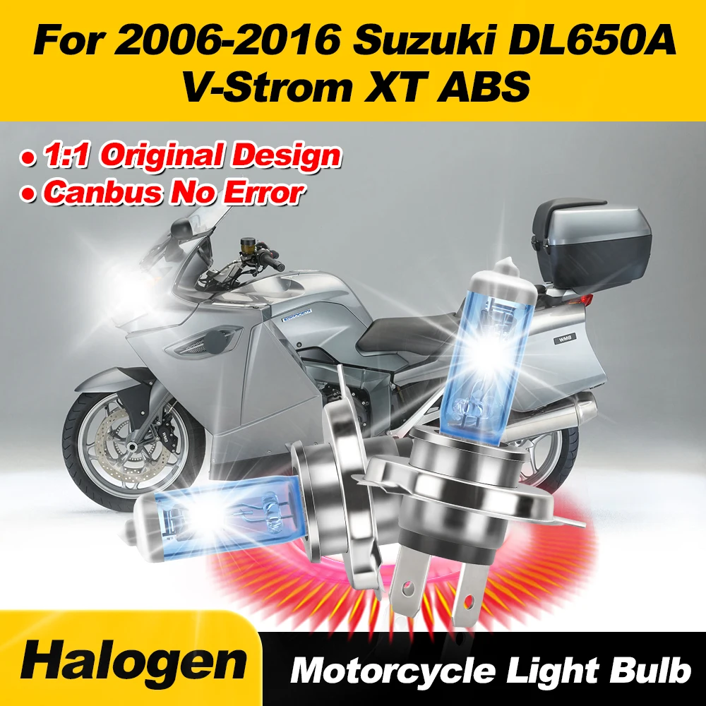 100W Super Bright Halogen Lights 6000K Motorcycle Headlight Bulbs 12V High Low Beam For 2006-2016 Suzuki DL650A V-Strom XT ABS
100W Super Bright Halogen Lights 6000K Motorcycle Headlight Bulbs 12V High Low Beam For 2006-2016 Suzuki DL650A V-Strom XT ABS
