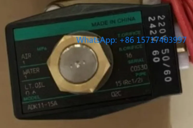 1PCS Electromagnetic valve ADK11-15A-02C-AC220V
1PCS Electromagnetic valve ADK11-15A-02C-AC220V