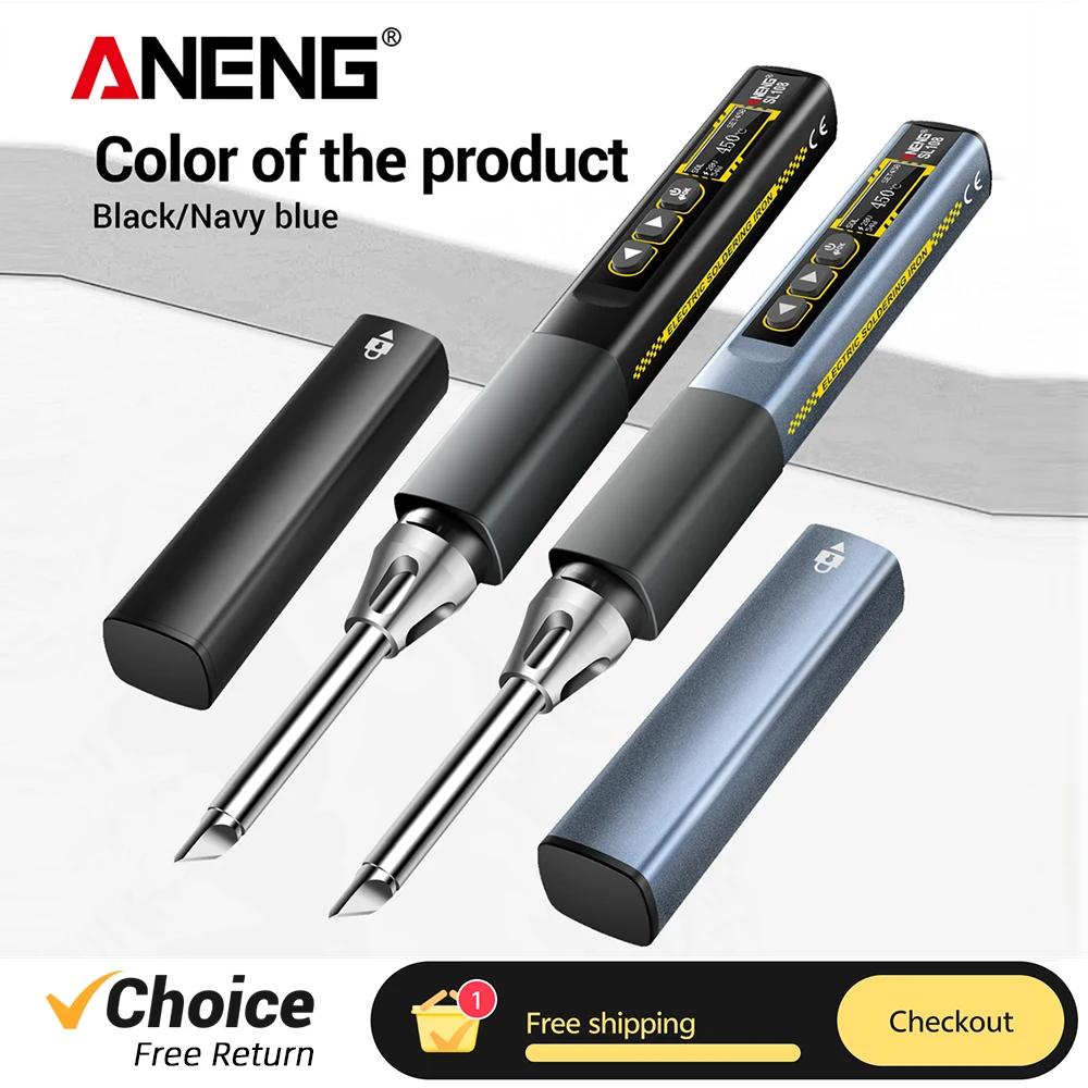 ANENG SL108 T12 Smart Soldering Iron PD QC 96W Adjustable Temperature Portable Electric Soldering Station Welding Tools
ANENG SL108 T12 Smart Soldering Iron PD QC 96W Adjustable Temperature Portable Electric Soldering Station Welding Tools