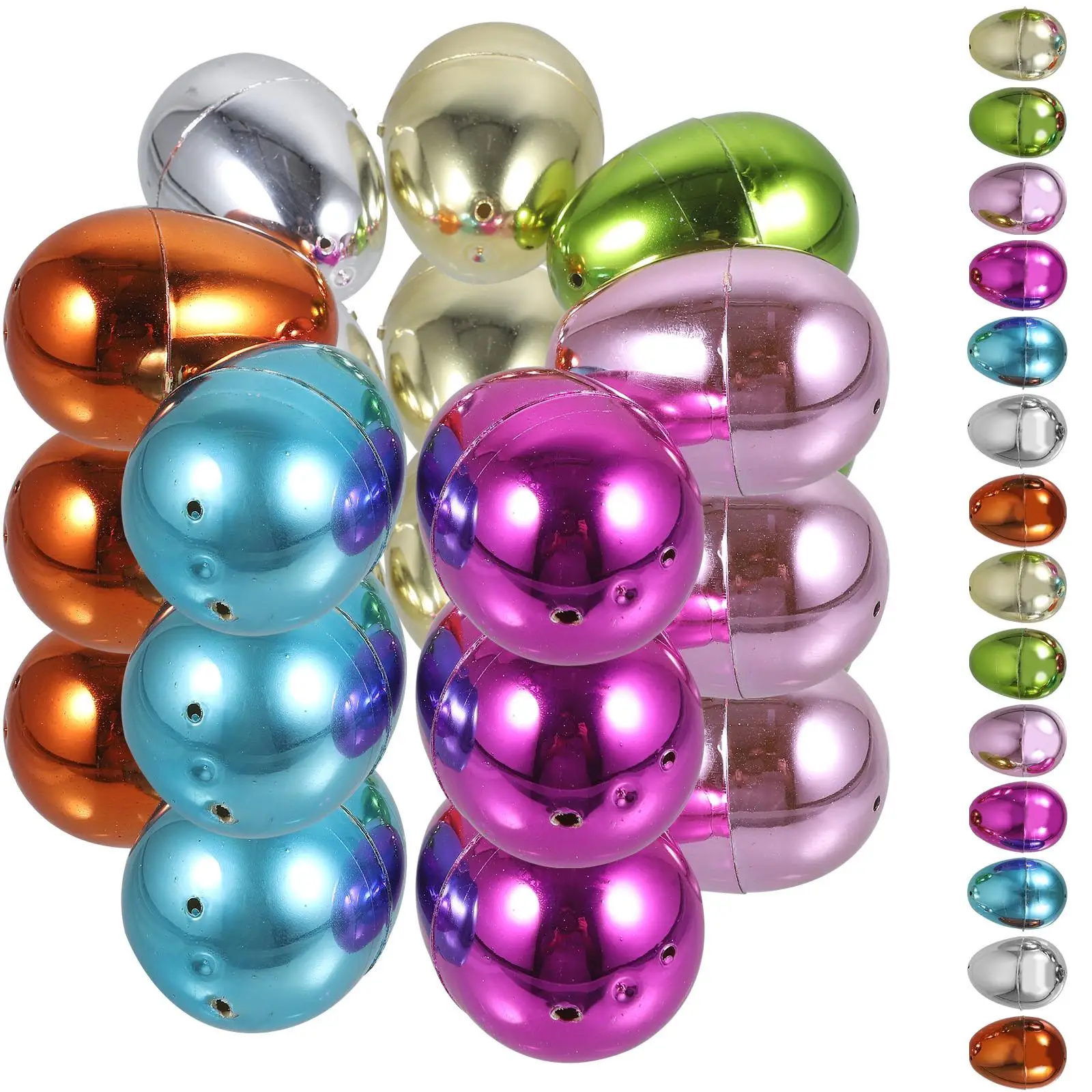 30 Pcs Plastic Fillable Candy Boxes Decorations Party Favors Supplies Colorful Egg Shaped Containers
30 Pcs Plastic Fillable Candy Boxes Decorations Party Favors Supplies Colorful Egg Shaped Containers