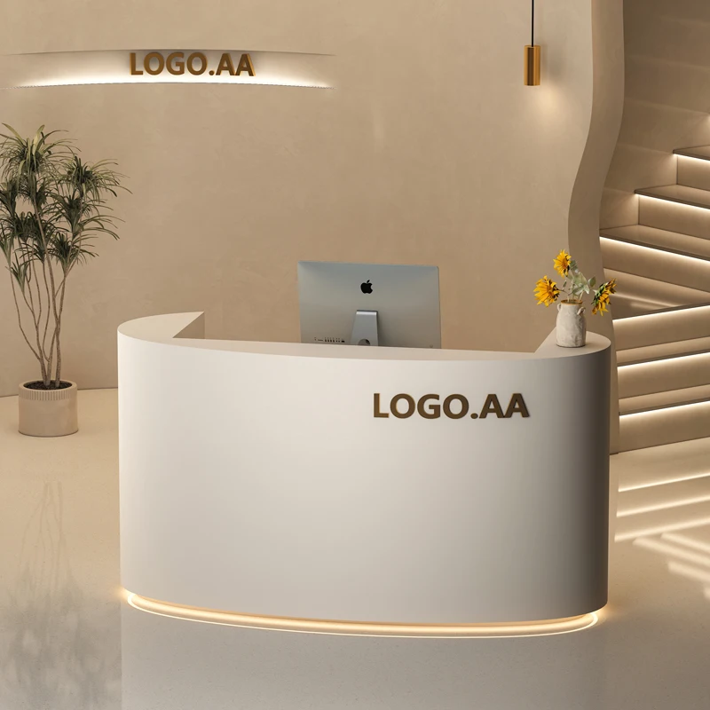 Customized.Luxury Beauty Salon Reception Desk Clothing Store Cash Register Counter Small Simple Cream-Style Shop
Customized.Luxury Beauty Salon Reception Desk Clothing Store Cash Register Counter Small Simple Cream-Style Shop