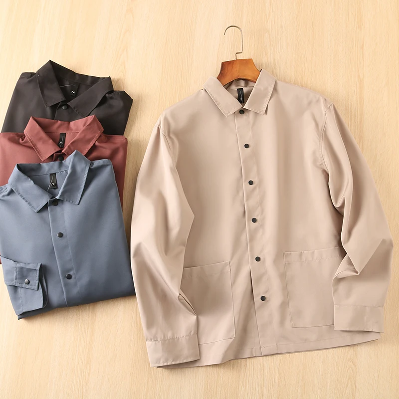 Silky Smooth Spring Men's Pure Color Casual Loose Long Sve irt Thin Outerwear Japanese Sle Travel Summer Faion
Silky Smooth Spring Men's Pure Color Casual Loose Long Sve irt Thin Outerwear Japanese Sle Travel Summer Faion