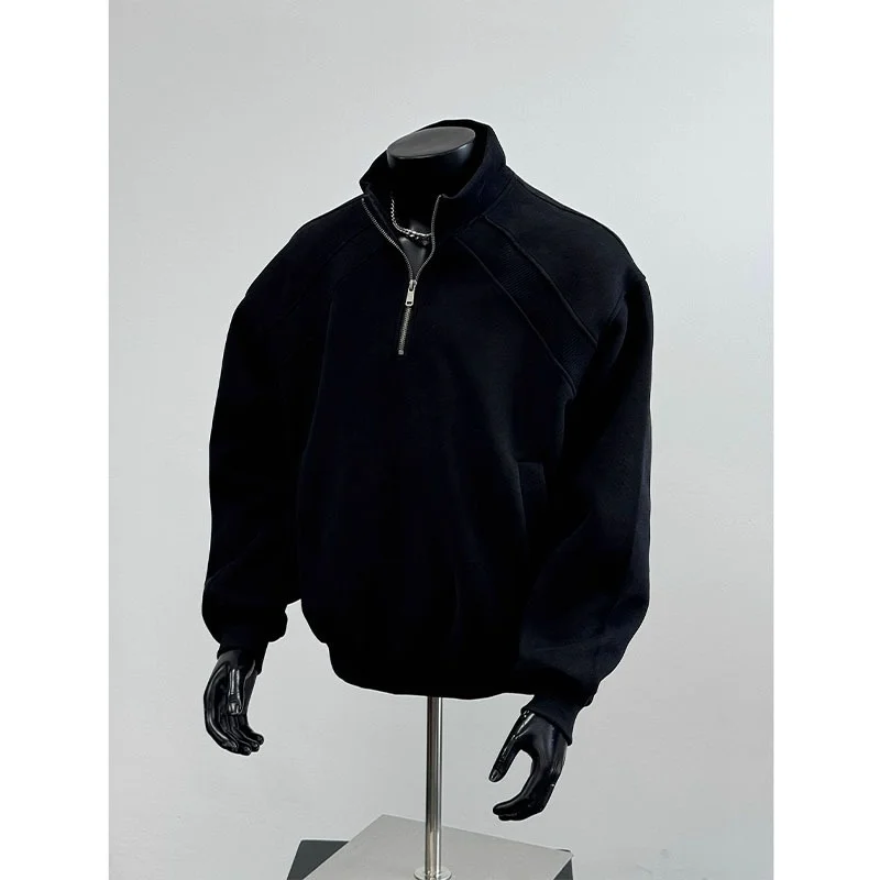 Autumn Winter Large Size 5kg Men's Sweatirt f Zipper Stand Collar Loose Base Layer irt Versatile Simple Patchwork
Autumn Winter Large Size 5kg Men's Sweatirt f Zipper Stand Collar Loose Base Layer irt Versatile Simple Patchwork