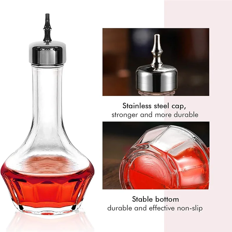 6 PCS Bitters Bottle Set-50Ml/1.6Oz Glass Dash Bottles With Dasher Tops, Professional Bar Tools For Cocktail For Making
6 PCS Bitters Bottle Set-50Ml/1.6Oz Glass Dash Bottles With Dasher Tops, Professional Bar Tools For Cocktail For Making