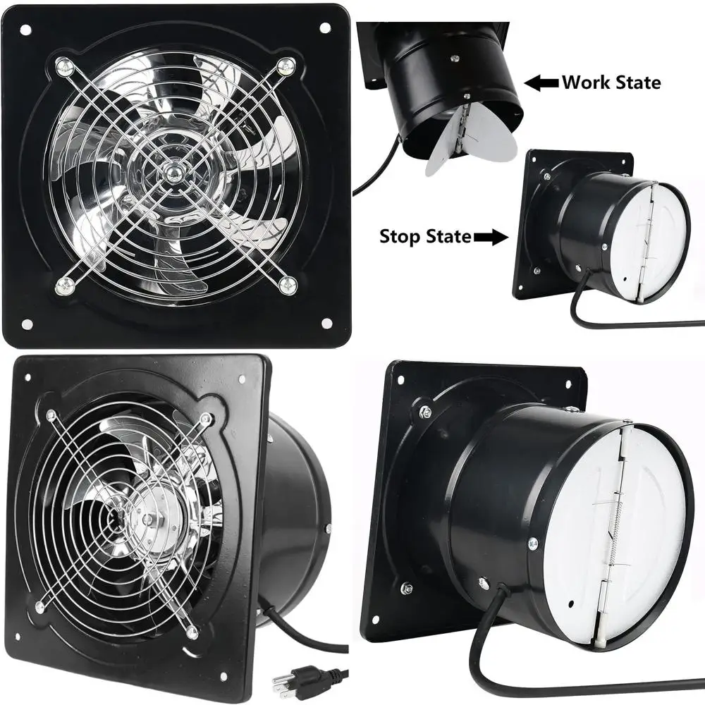 10 Inch 1088CM Wall Ventilation Fan with Copper Motor, Suitable for Laundry, Toilet, Garage, and Mall, 110V, Black
10 Inch 1088CM Wall Ventilation Fan with Copper Motor, Suitable for Laundry, Toilet, Garage, and Mall, 110V, Black
