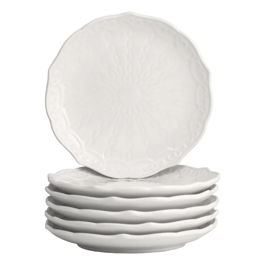 Ever Porcelain 6" Bread and Butter Plate Set of 6 White
Ever Porcelain 6" Bread and Butter Plate Set of 6 White