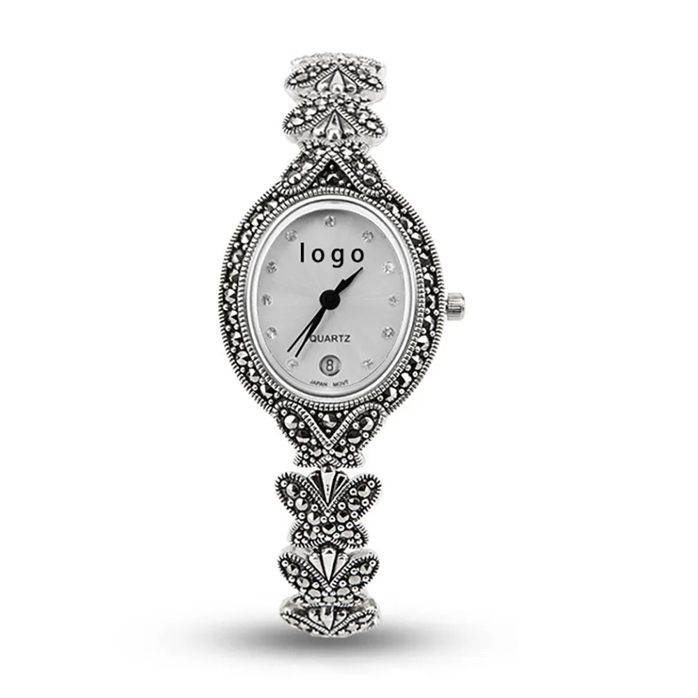 Fashion 925 Sterling Silver Watch Japan Quartz Movement Women Jewelry Gifts Women Watch
Fashion 925 Sterling Silver Watch Japan Quartz Movement Women Jewelry Gifts Women Watch