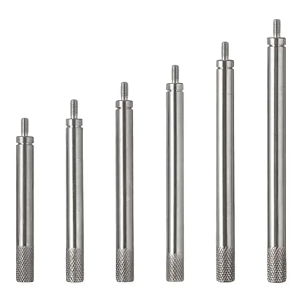 Stainless Steel Extension Rods for Dial Indicators Complete Set of 6 with Various Lengths (30 150mm) for Precision Measurements