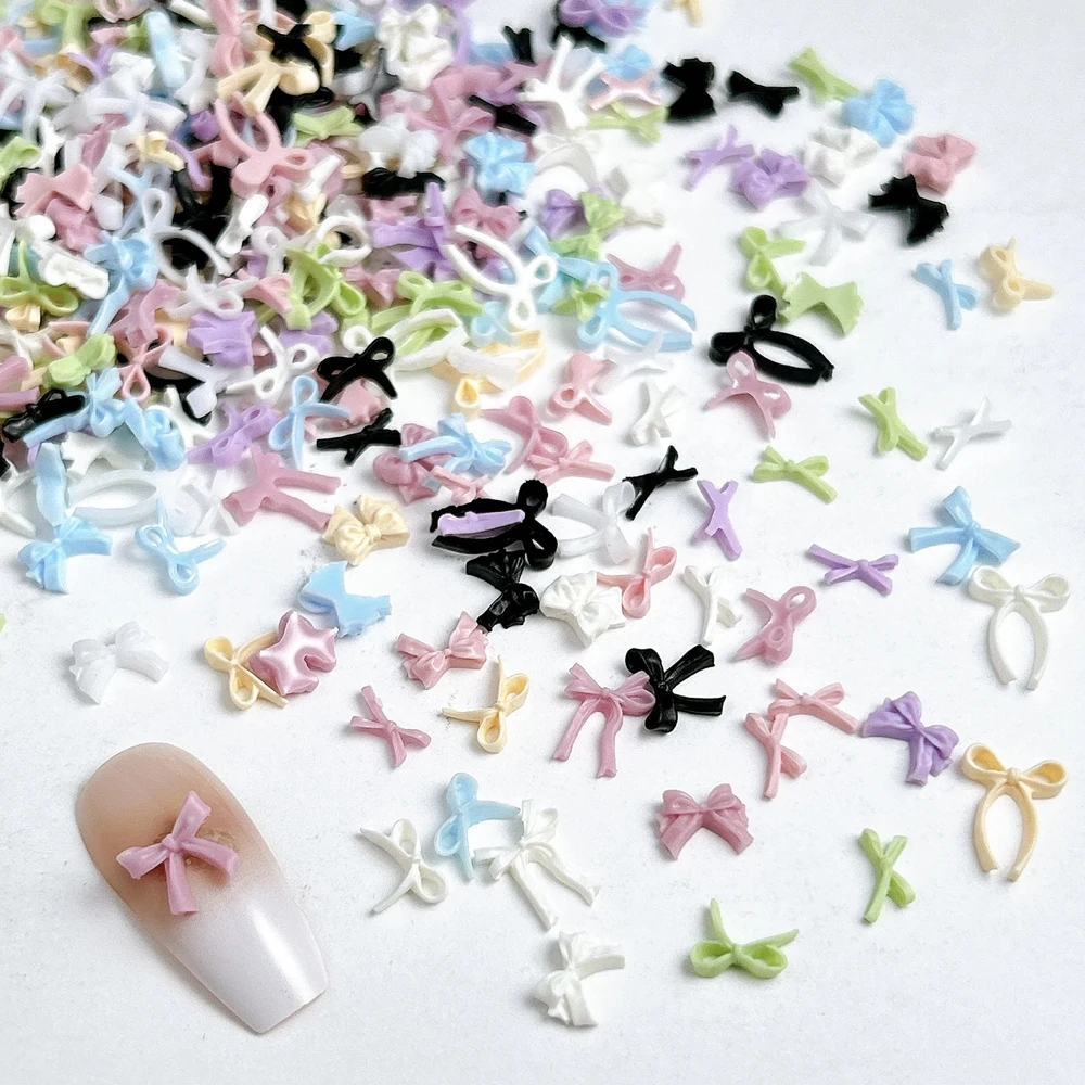 100PCS Solid Color Mini Bowknots Resin Nail Charms Adorable Sweet Irregular Bows Nail Art Decorations for DIY Fairy Nails Design
100PCS Solid Color Mini Bowknots Resin Nail Charms Adorable Sweet Irregular Bows Nail Art Decorations for DIY Fairy Nails Design