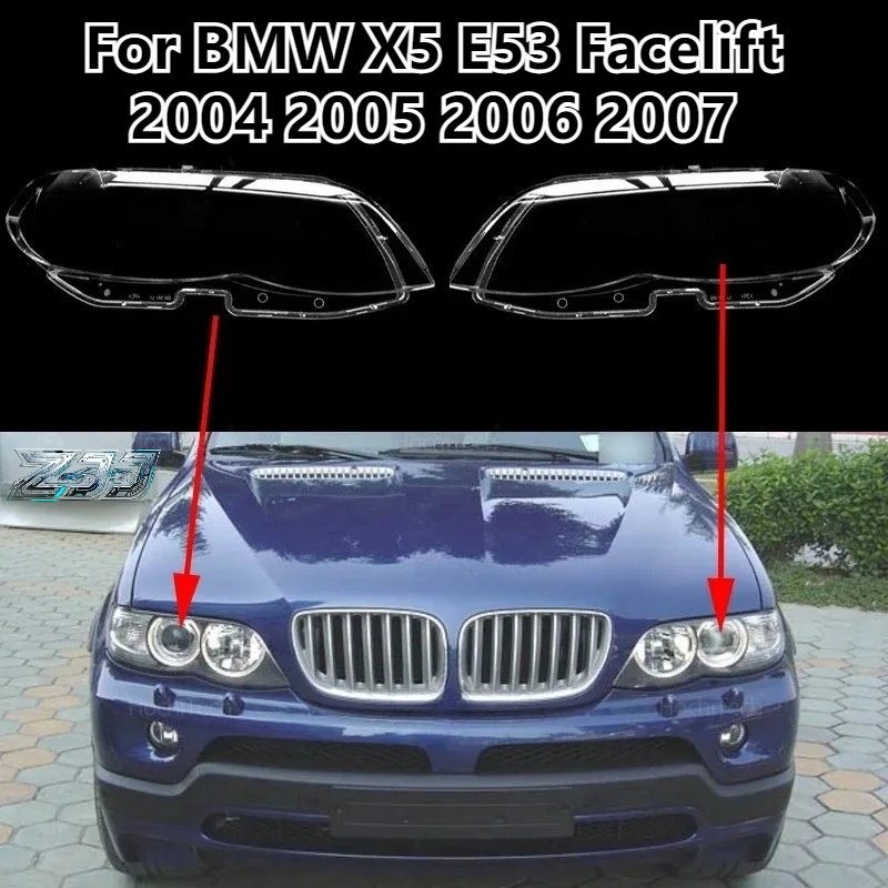 Car Headlamp Cover Headlight Lens Glass Cover Lampshade Bright Shell Lens Covers For BMW X5 E53 Facelift 2004 2005 2006 2007
Car Headlamp Cover Headlight Lens Glass Cover Lampshade Bright Shell Lens Covers For BMW X5 E53 Facelift 2004 2005 2006 2007