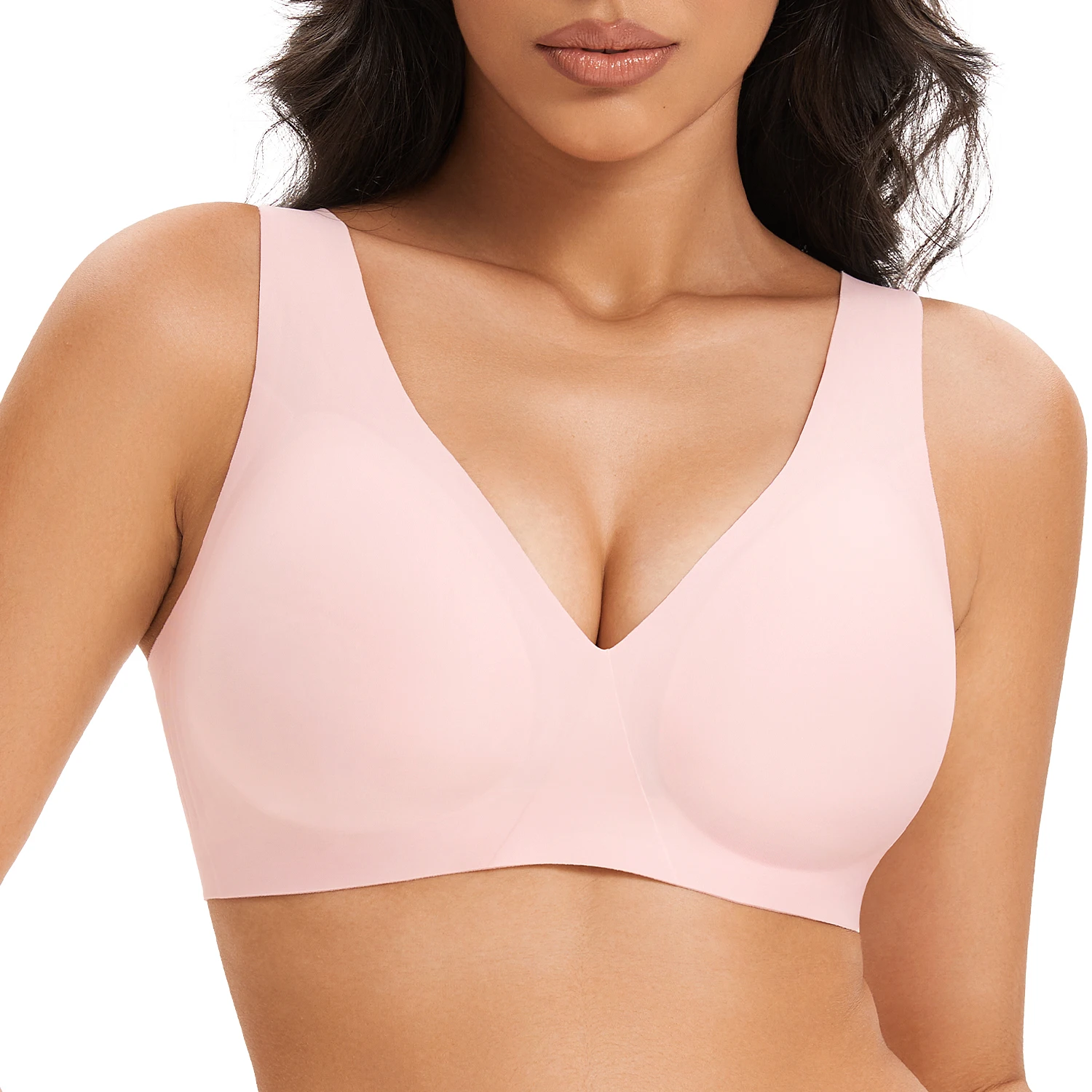 Winslove Women's Seamless Deep V Sports Bra Full Coverage Fix cups Bras for Female Plus size Smooth Underwear Lingerie
Winslove Women's Seamless Deep V Sports Bra Full Coverage Fix cups Bras for Female Plus size Smooth Underwear Lingerie