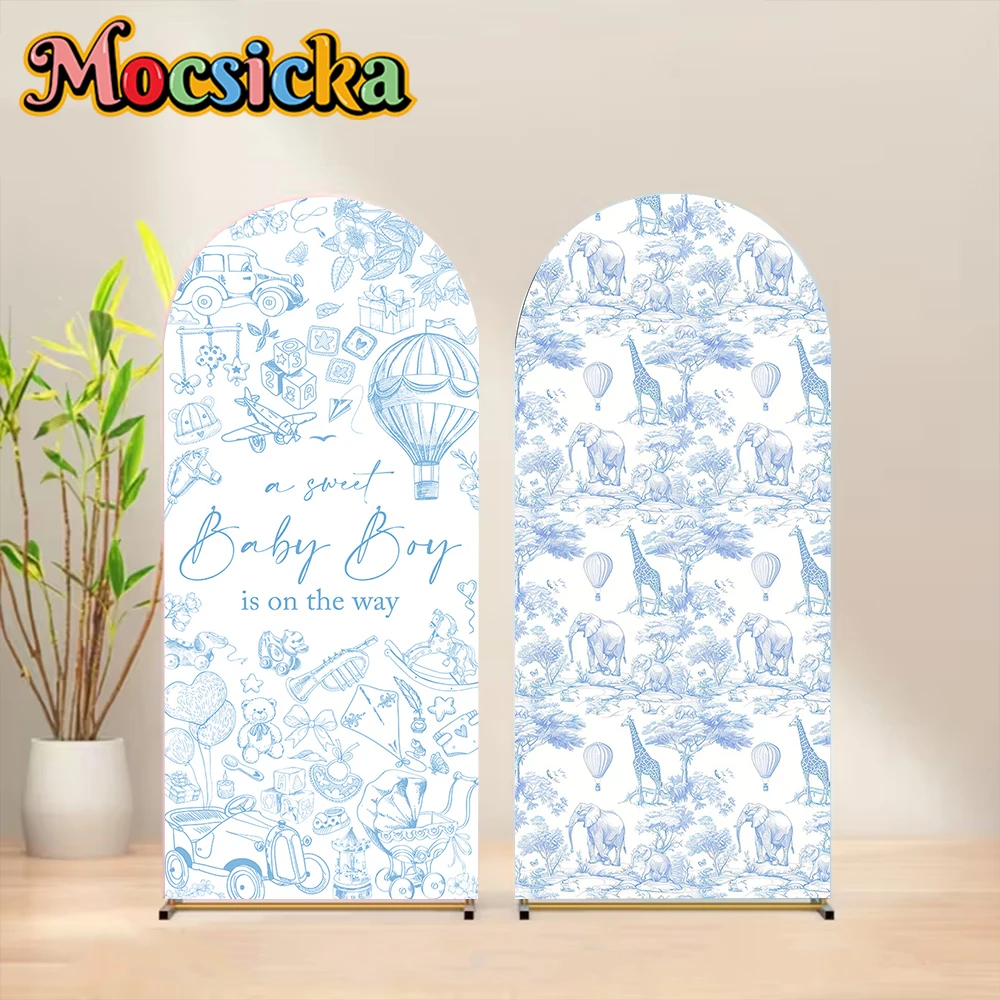 Mocsicka Double-Sided Arch Backdrop Blue Art Pattern Child Baby Shower Boy Birthday Party Arched Covers Background Studio Props
Mocsicka Double-Sided Arch Backdrop Blue Art Pattern Child Baby Shower Boy Birthday Party Arched Covers Background Studio Props