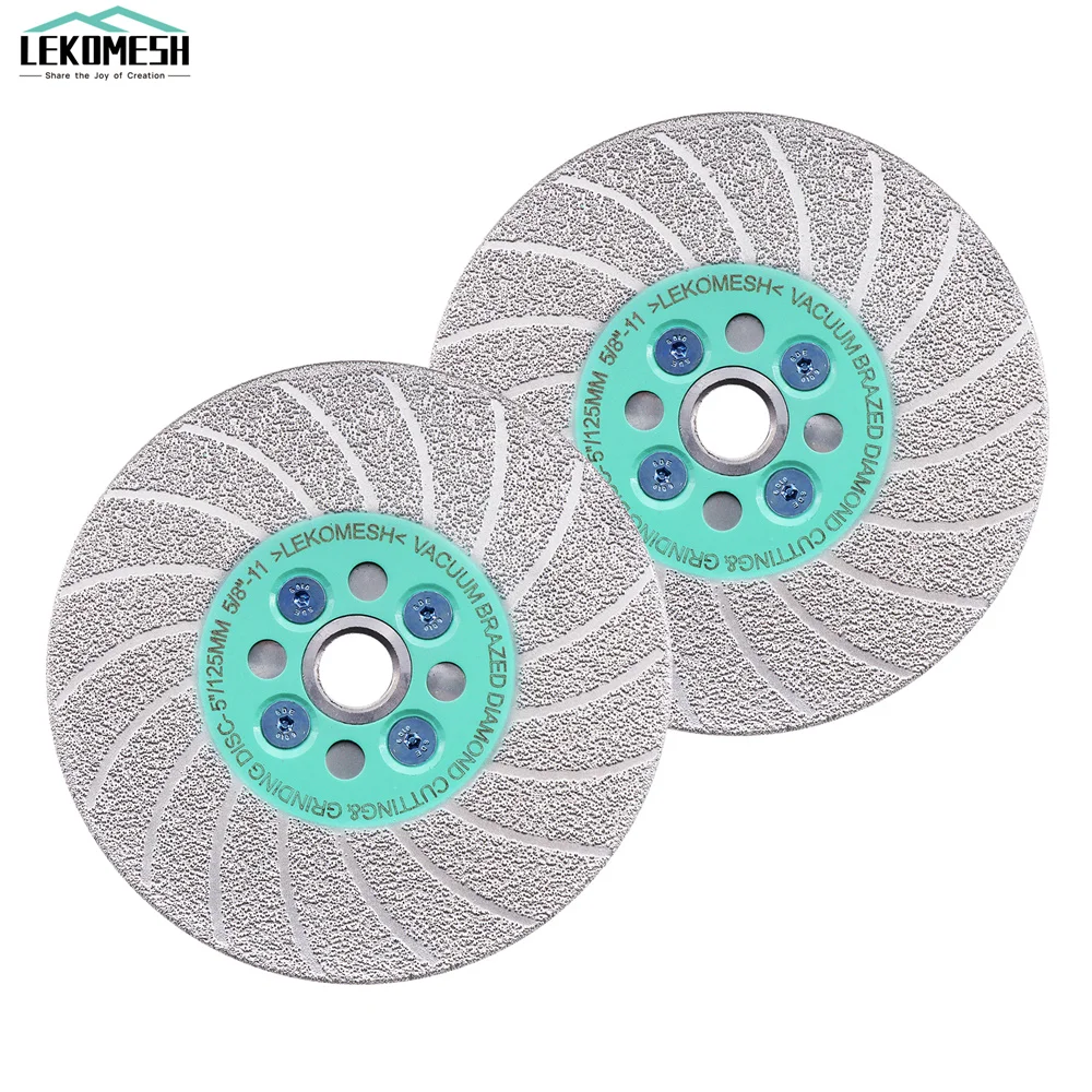 LEKOMESH 1/2Pcs Double Side Concrete Cutting Grinding Disc 5 8-11 Thread Granite Marble Tile Cutter Dia125mm Diamond Saw Blade
LEKOMESH 1/2Pcs Double Side Concrete Cutting Grinding Disc 5 8-11 Thread Granite Marble Tile Cutter Dia125mm Diamond Saw Blade