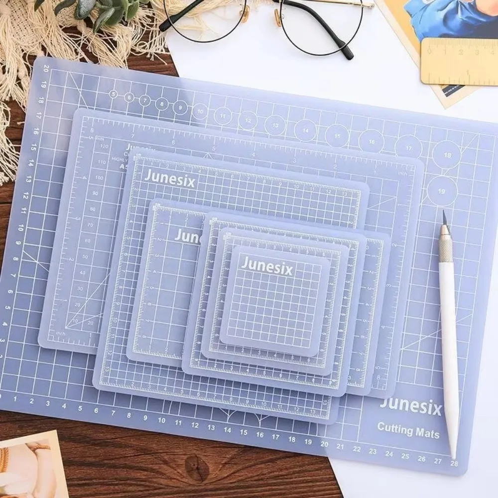 New PVC Cutting Mat DIY Semi-transparent Self Healing Plate Durable Patchwork Cut Pad Handmade Tools
New PVC Cutting Mat DIY Semi-transparent Self Healing Plate Durable Patchwork Cut Pad Handmade Tools
