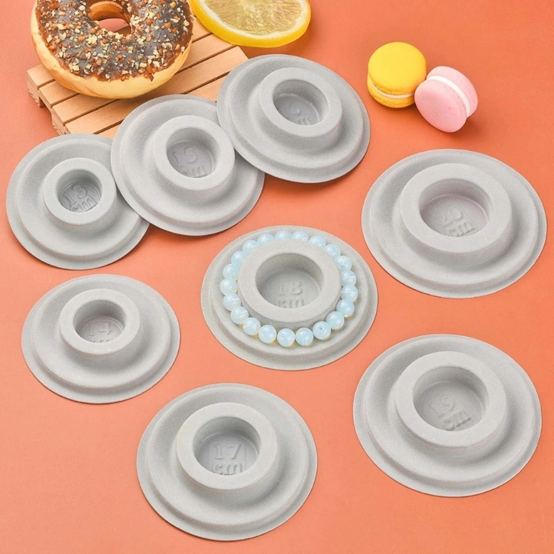 31BB 8pc Round Gray Flocked Bead Board Organizer Measure Tool for Bracelets Necklaces Beading Jewelry Making Tray WorkBenches
31BB 8pc Round Gray Flocked Bead Board Organizer Measure Tool for Bracelets Necklaces Beading Jewelry Making Tray WorkBenches