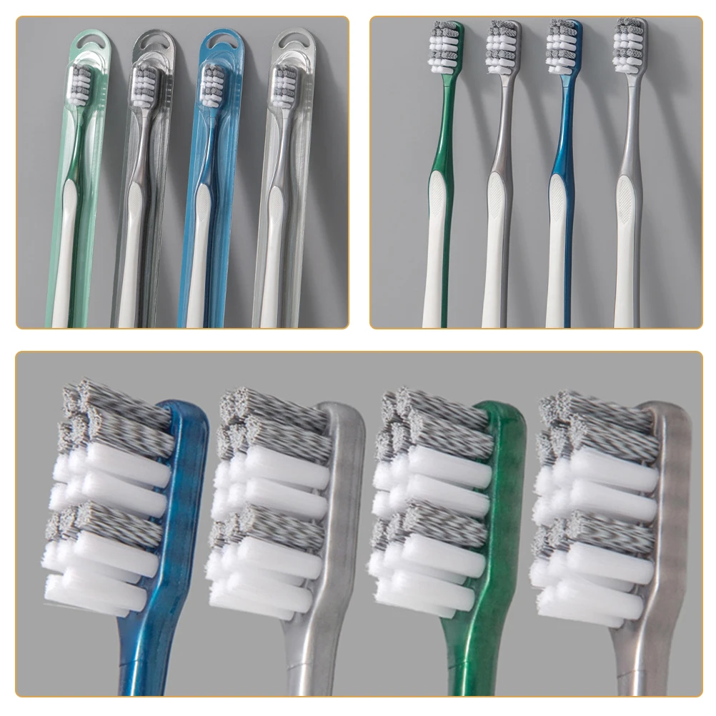 4pcs Hard Bristle Toothbrush for Men Manual Travel Brush Reusable Large Head Deep Cleaning Portable Plastic Teeth Cleaner Fine
4pcs Hard Bristle Toothbrush for Men Manual Travel Brush Reusable Large Head Deep Cleaning Portable Plastic Teeth Cleaner Fine