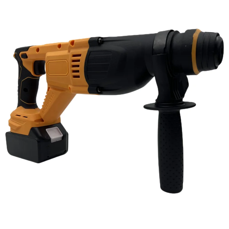 High Power Rechargeable Hammer SDS Plus Electric Hammer Three-in-One Use Industrial Concrete Drilling Lithium Battery Powered
High Power Rechargeable Hammer SDS Plus Electric Hammer Three-in-One Use Industrial Concrete Drilling Lithium Battery Powered