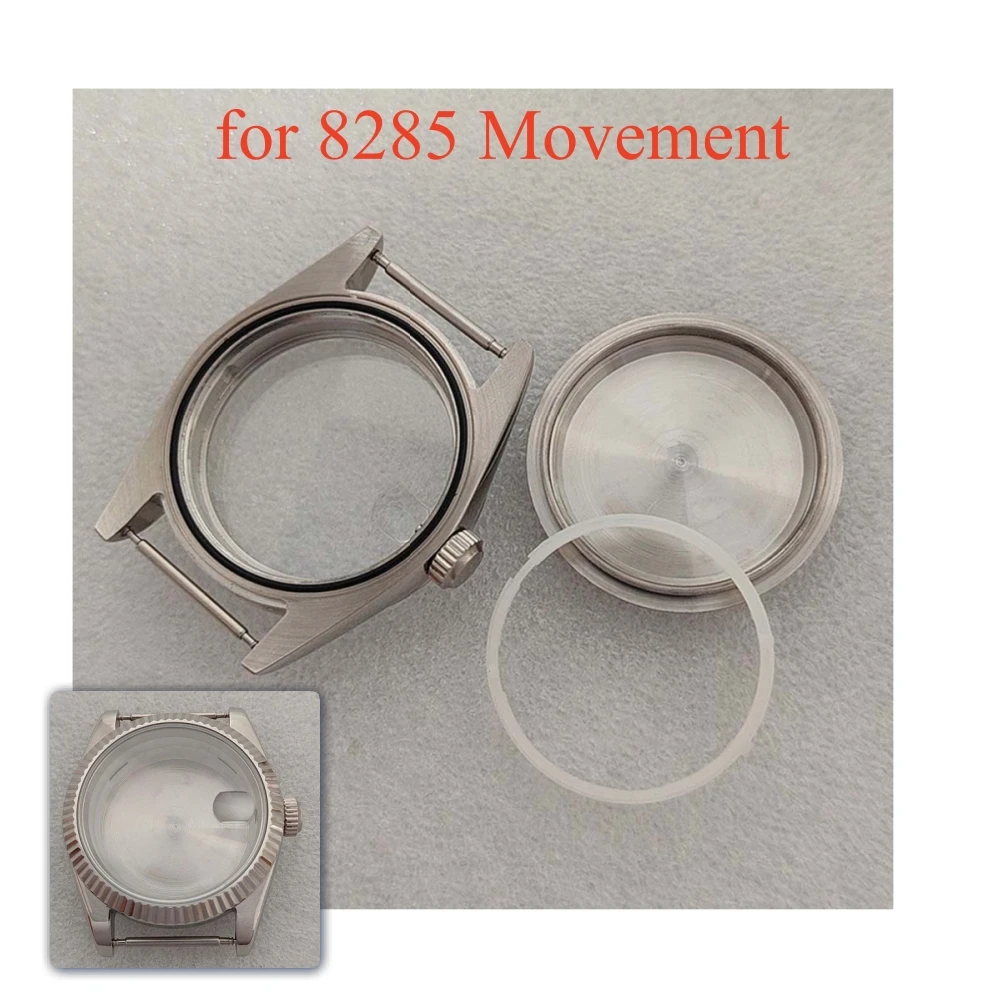 41mm Dog-Tooth Steel Watch Case 21mm Five-Link Strap Rolled Bracelet Sapphire Crystal Glass for 8285 Movement Watch Modification
41mm Dog-Tooth Steel Watch Case 21mm Five-Link Strap Rolled Bracelet Sapphire Crystal Glass for 8285 Movement Watch Modification