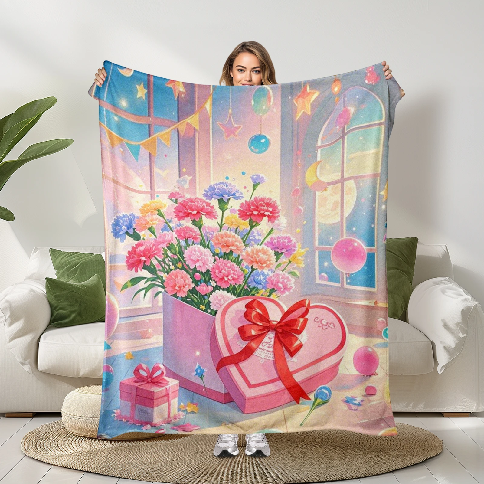 Thoughtful Mother'S Day Flannel, Beautiful Flower Pattern, Amusing Cartoon, Show Appreciation.
Thoughtful Mother'S Day Flannel, Beautiful Flower Pattern, Amusing Cartoon, Show Appreciation.