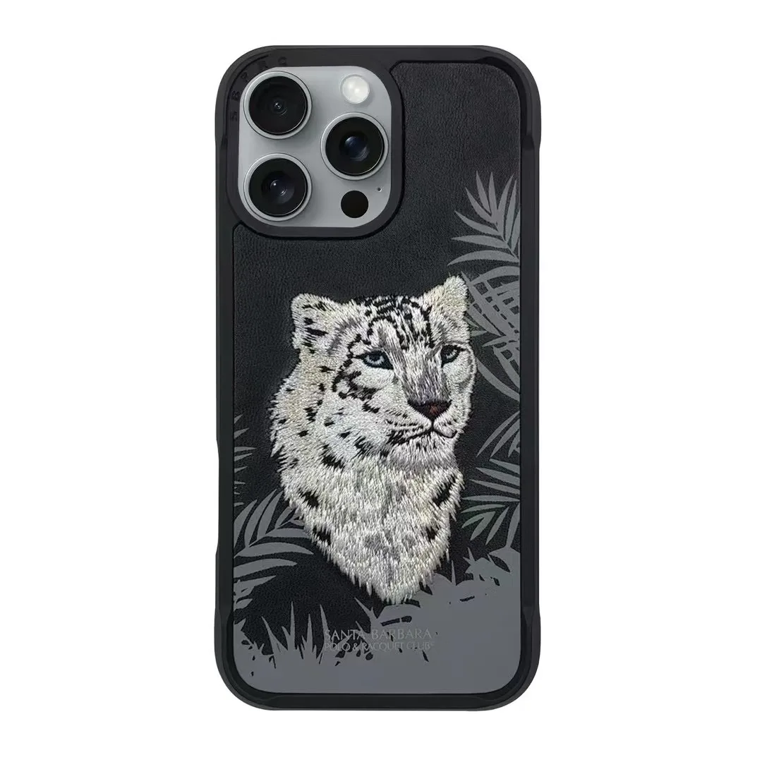 3D Embroidered Cute Tiger Leopard Leather Phone Case For iPhone 16 Pro Max Protective Cover For iPhone 16 Pro Brown Black
3D Embroidered Cute Tiger Leopard Leather Phone Case For iPhone 16 Pro Max Protective Cover For iPhone 16 Pro Brown Black