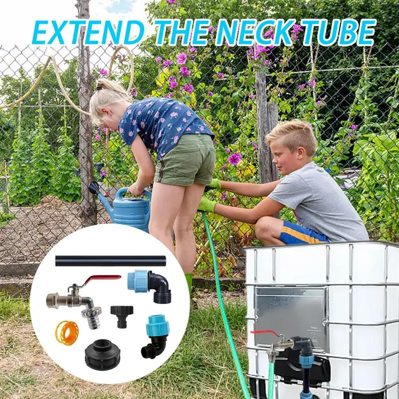 Water Tank Fittings Tote Hose Adapter Zinc Alloy Faucet With Extension Tube Leakproof Faucet Valve Garden Tube Bib For Garage
Water Tank Fittings Tote Hose Adapter Zinc Alloy Faucet With Extension Tube Leakproof Faucet Valve Garden Tube Bib For Garage