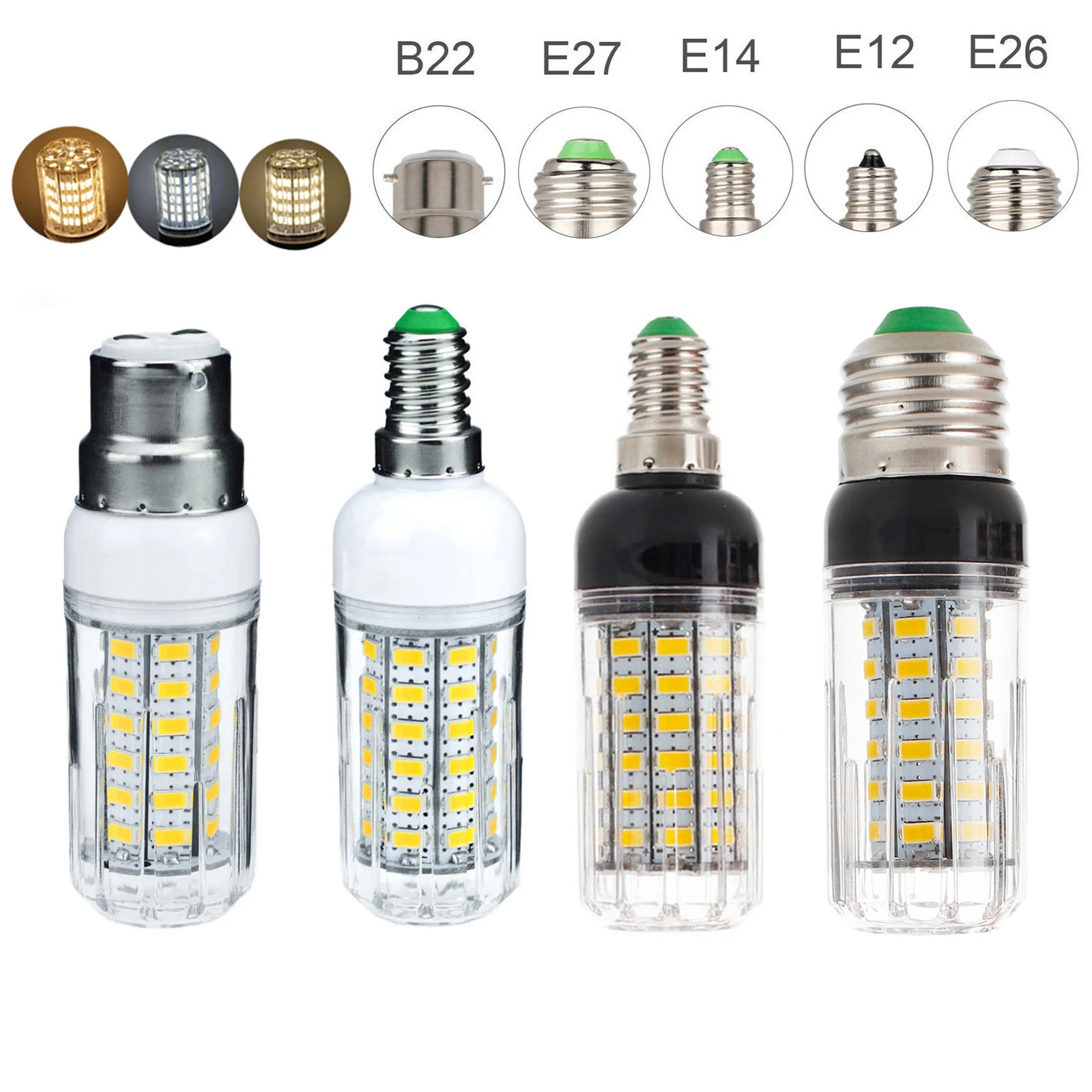 Регулируемый свет 12v 20w Led Кукурузная лампочка B22 E27 Спальня Лампочка Цветная 72led люстра Ночная жизнь Прозрачная / PC / Корпус Белая 2
Регулируемый свет 12v 20w Led Кукурузная лампочка B22 E27 Спальня Лампочка Цветная 72led люстра Ночная жизнь Прозрачная / PC / Корпус Белая 2