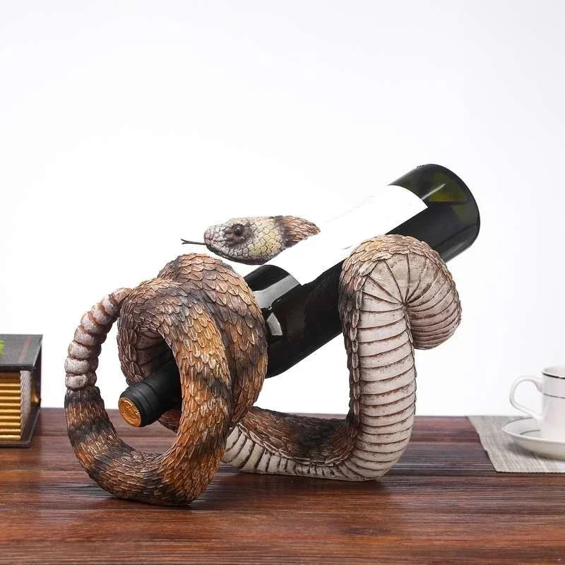 King glasses rattlesnake wine rack wine bottle rack living room creative display rack modern art wine cabinet ornaments
King glasses rattlesnake wine rack wine bottle rack living room creative display rack modern art wine cabinet ornaments