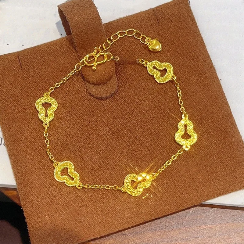 AU750 18K Gold Ancient Gourd Bracelet - Women's Elegant Versatile Design, Luxury Fashion Jewelry Gift
AU750 18K Gold Ancient Gourd Bracelet - Women's Elegant Versatile Design, Luxury Fashion Jewelry Gift