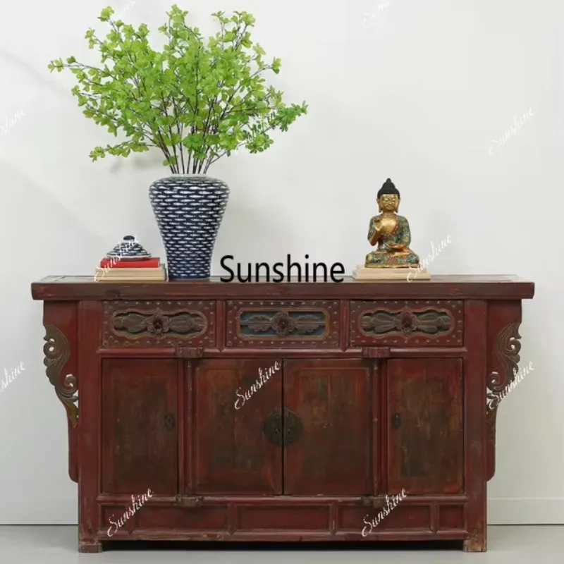 New Chinese solid wood classical carving decorative cabinet simple side cabinet customization
New Chinese solid wood classical carving decorative cabinet simple side cabinet customization