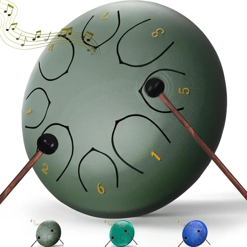 Rain Drum for Outside Garden, 6 Inches 8 Notes Steel Tongue Chakra, Waterproof Meditation Rain Chime, Musical Instruments
Rain Drum for Outside Garden, 6 Inches 8 Notes Steel Tongue Chakra, Waterproof Meditation Rain Chime, Musical Instruments