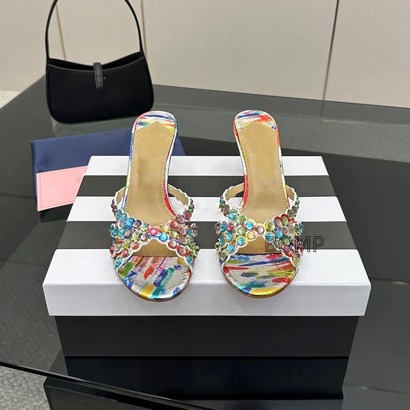 Designer Brand High-End Women's Fashion High Heels Exquisite Toe-Open Sandals with Luxury Rhinestones for Party Events
Designer Brand High-End Women's Fashion High Heels Exquisite Toe-Open Sandals with Luxury Rhinestones for Party Events