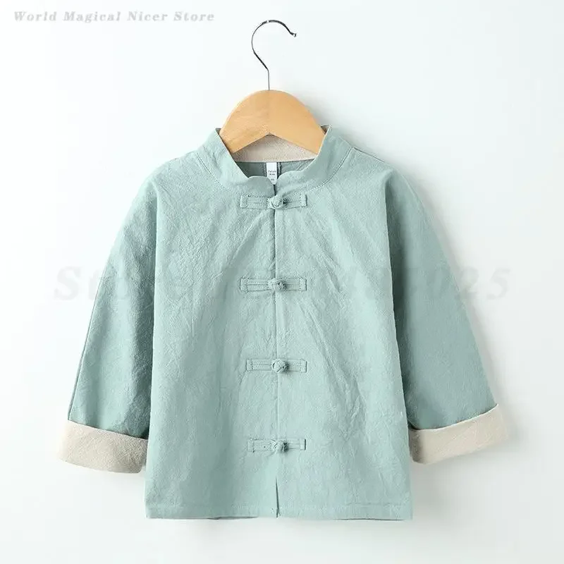 Kids Chinese Style Shirt Boy Girls Hanfu Tang Clothes New Year Festival Jacket Traditional Vintage Tang Tops Baby Kong Fu Blouse
Kids Chinese Style Shirt Boy Girls Hanfu Tang Clothes New Year Festival Jacket Traditional Vintage Tang Tops Baby Kong Fu Blouse