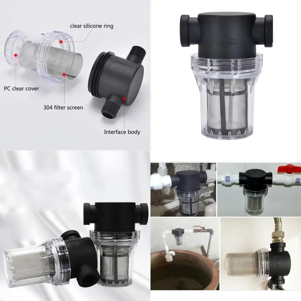 Filter 1/2'' Inline Mesh Strainer Water Filter Irrigation 20/40/80 Mesh high quality
Filter 1/2'' Inline Mesh Strainer Water Filter Irrigation 20/40/80 Mesh high quality