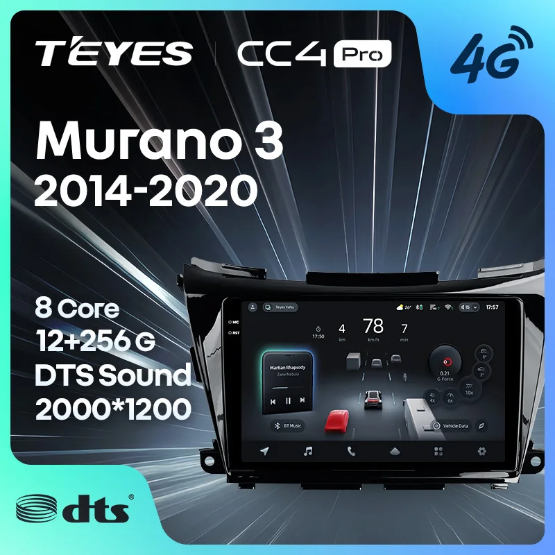 TEYES CC4 PRO For Nissan Murano 3 Z52 2014 - 2020 CarPlay Radio Multimedia Stereo Car play Android Auto 2DIN Autoradio
TEYES CC4 PRO For Nissan Murano 3 Z52 2014 - 2020 CarPlay Radio Multimedia Stereo Car play Android Auto 2DIN Autoradio